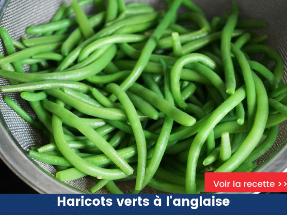 Haricots verts à l'anglaise